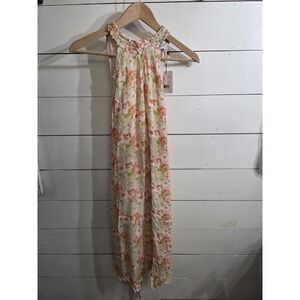 NWT Gibson * Latimer Size S Sleeveless SPRING/Summer Multi Floral Peach Dress